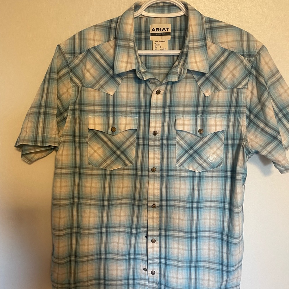 Ariat Men's Blue Checkered Shirt